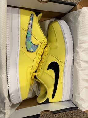 Nike Air Force 1 Low — Vibrant Yellow Athletic Sneakers